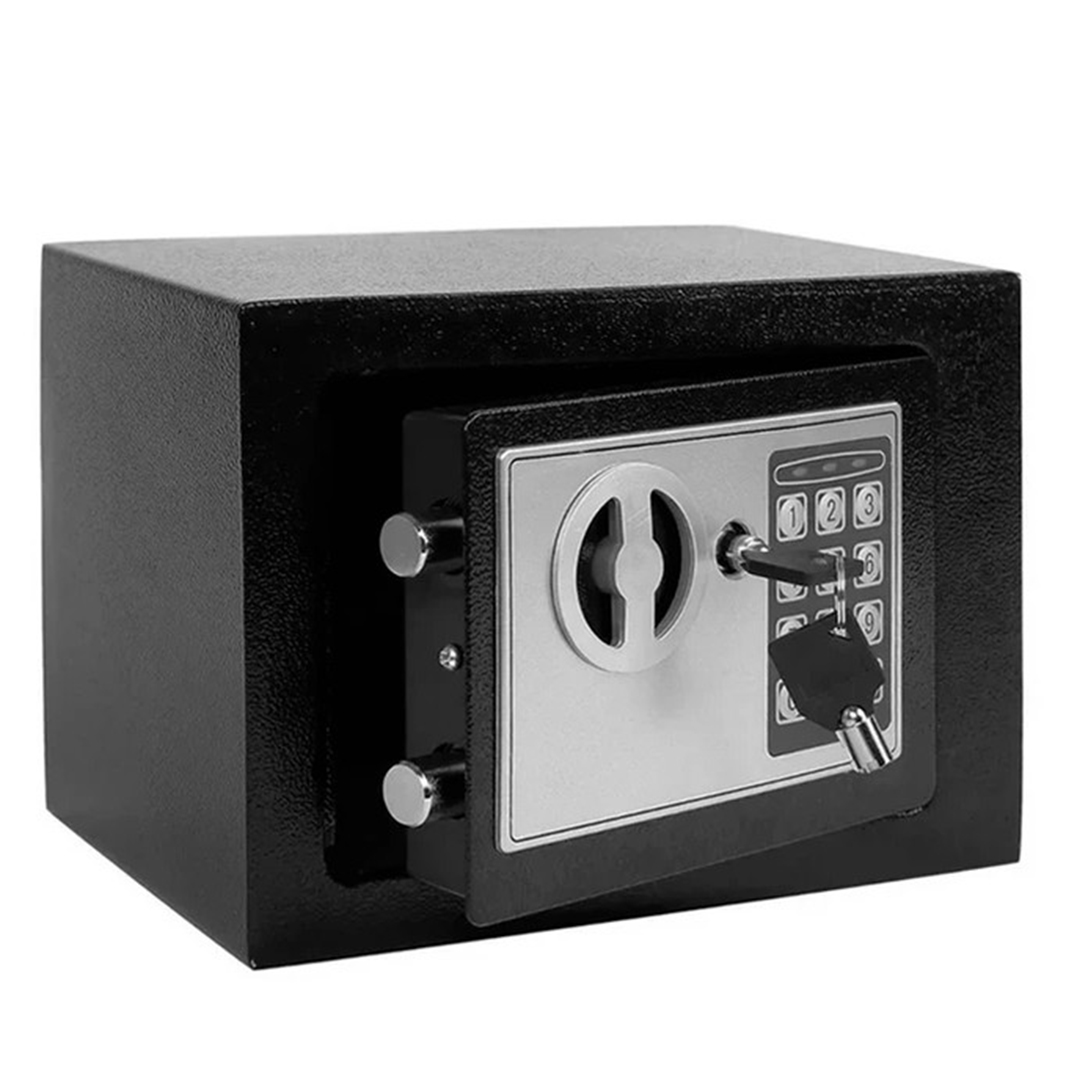 Caja Fuerte Digital con Llave de Seguridad Negra - Imagen 3