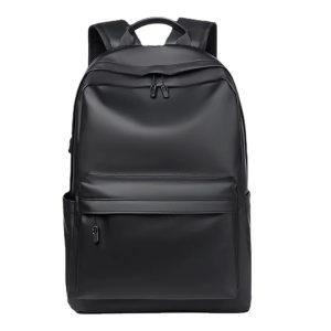 Mochila Urbana de Cuero PU Impermeable para Laptop Unisex