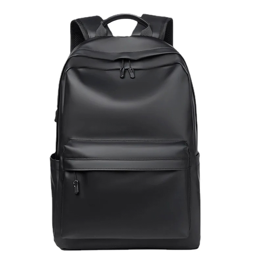 Mochila Urbana de Cuero PU Impermeable para Laptop Unisex