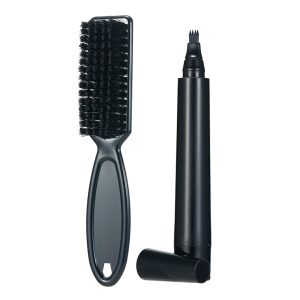 Kit Lápiz Delineador para Barba con Cepillo Efecto Relleno Natural